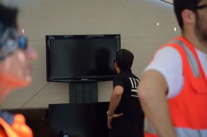 Simulacro emergencia Port Fórum Barcelona visualización imágenes ACG Drone