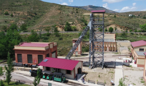 Pozo de Santa Bárbara - Vía tren minero de Utrillas