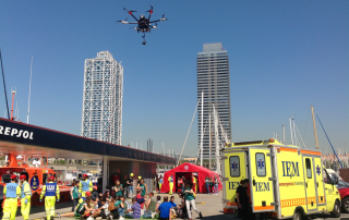 ACG Drone participa en el simulacro de emergencias organizado en el Port Fórum de Barcelona